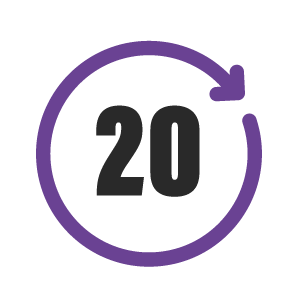 20 minutos para preencher